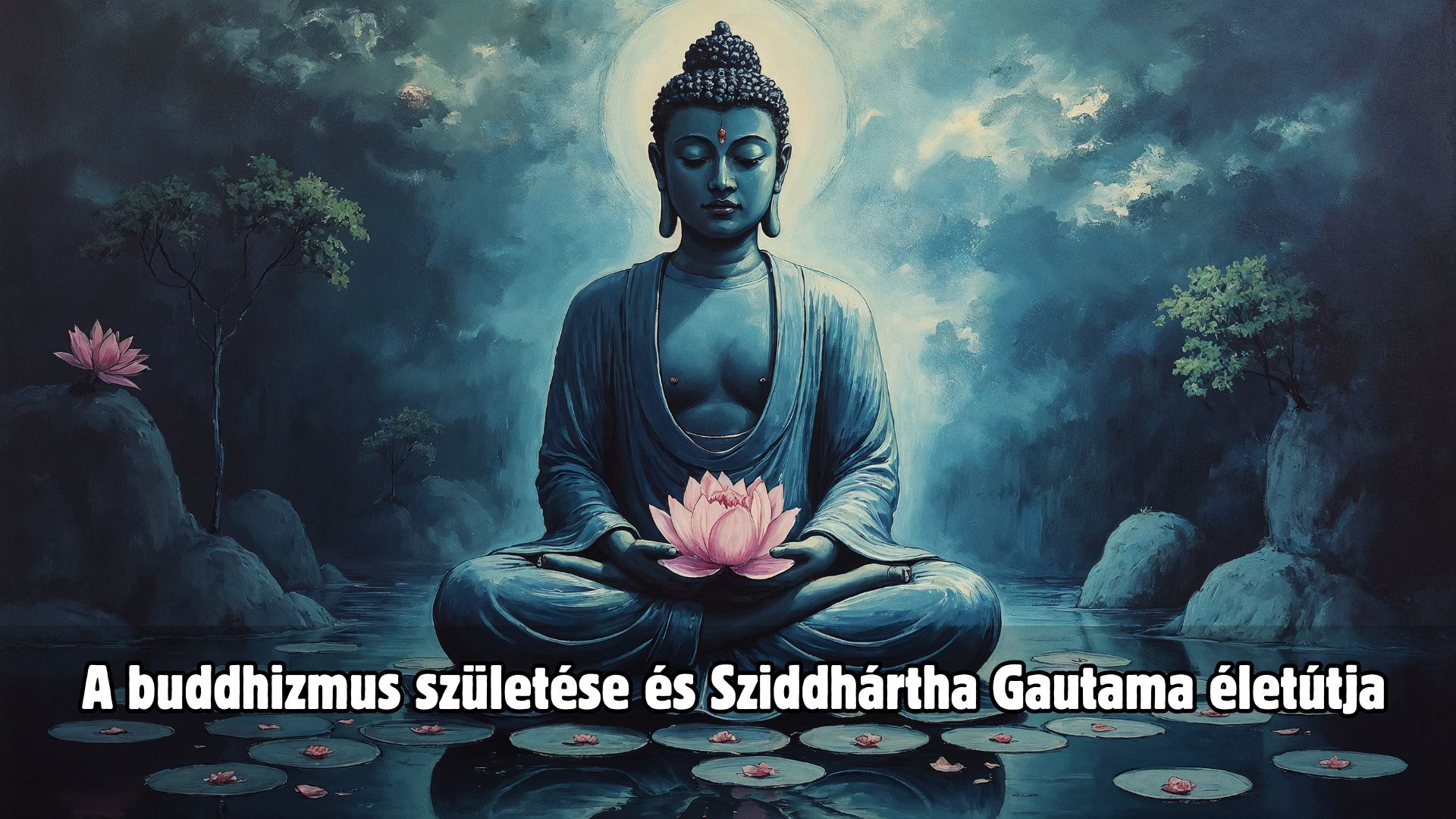 Buddha meditál a Bodhi-fa alatt, a megvilágosodás pillanatában