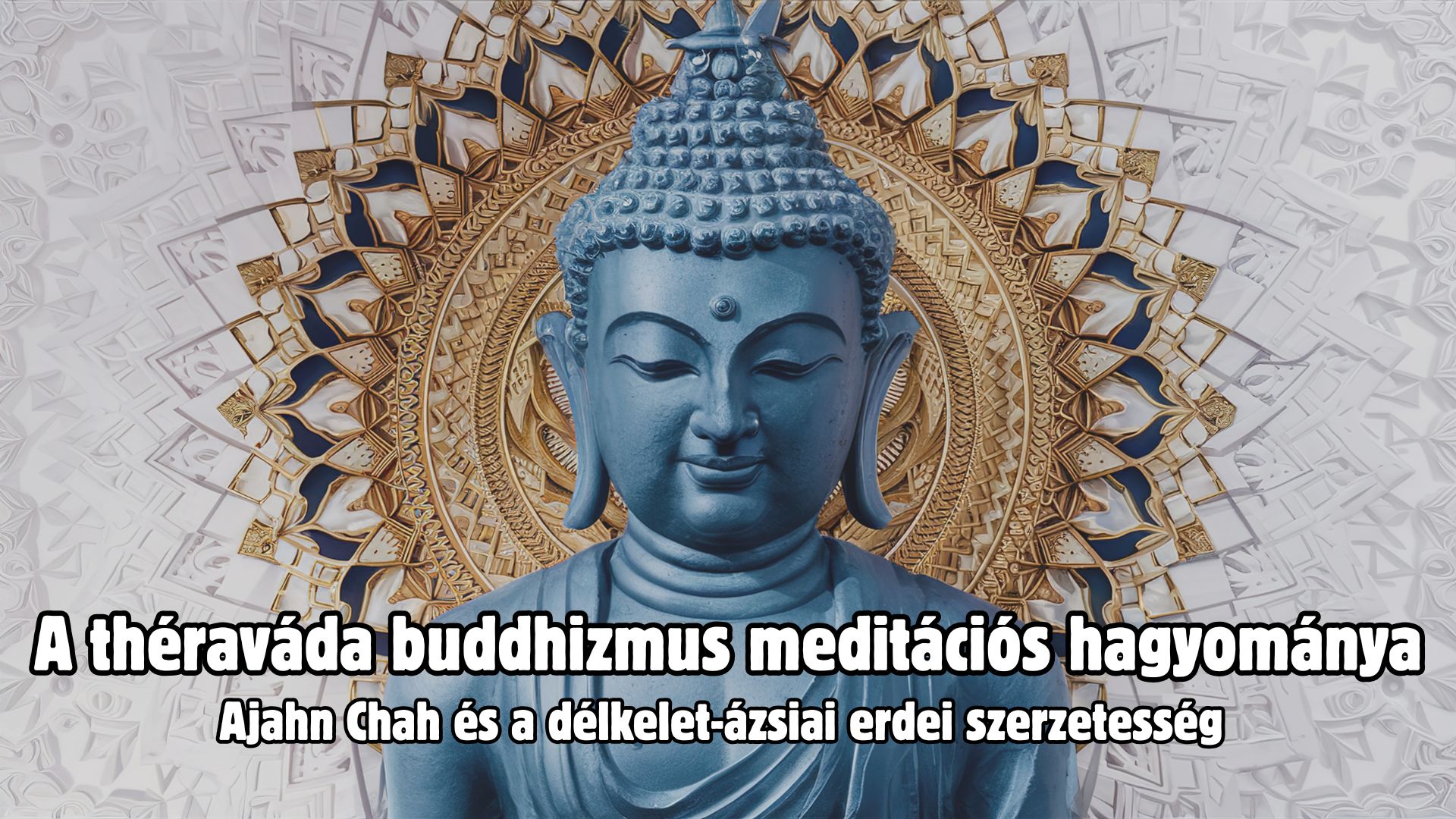 Théraváda buddhista szerzetesek ülő meditációban egy délkelet-ázsiai erdei kolostorban, egyszerű barna köntösben, nyugodt környezetben.